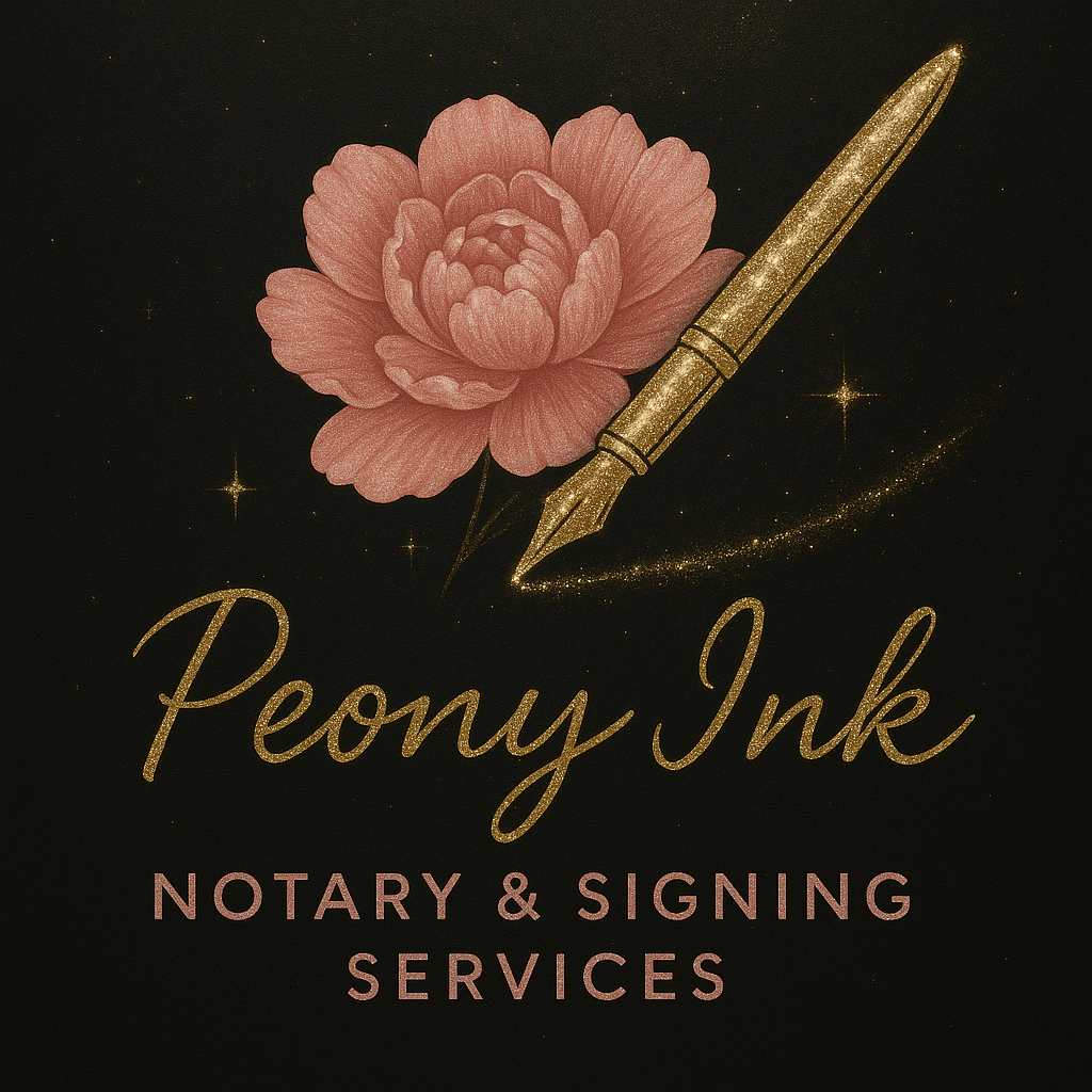 Peony Ink Notary & Signing Services logo